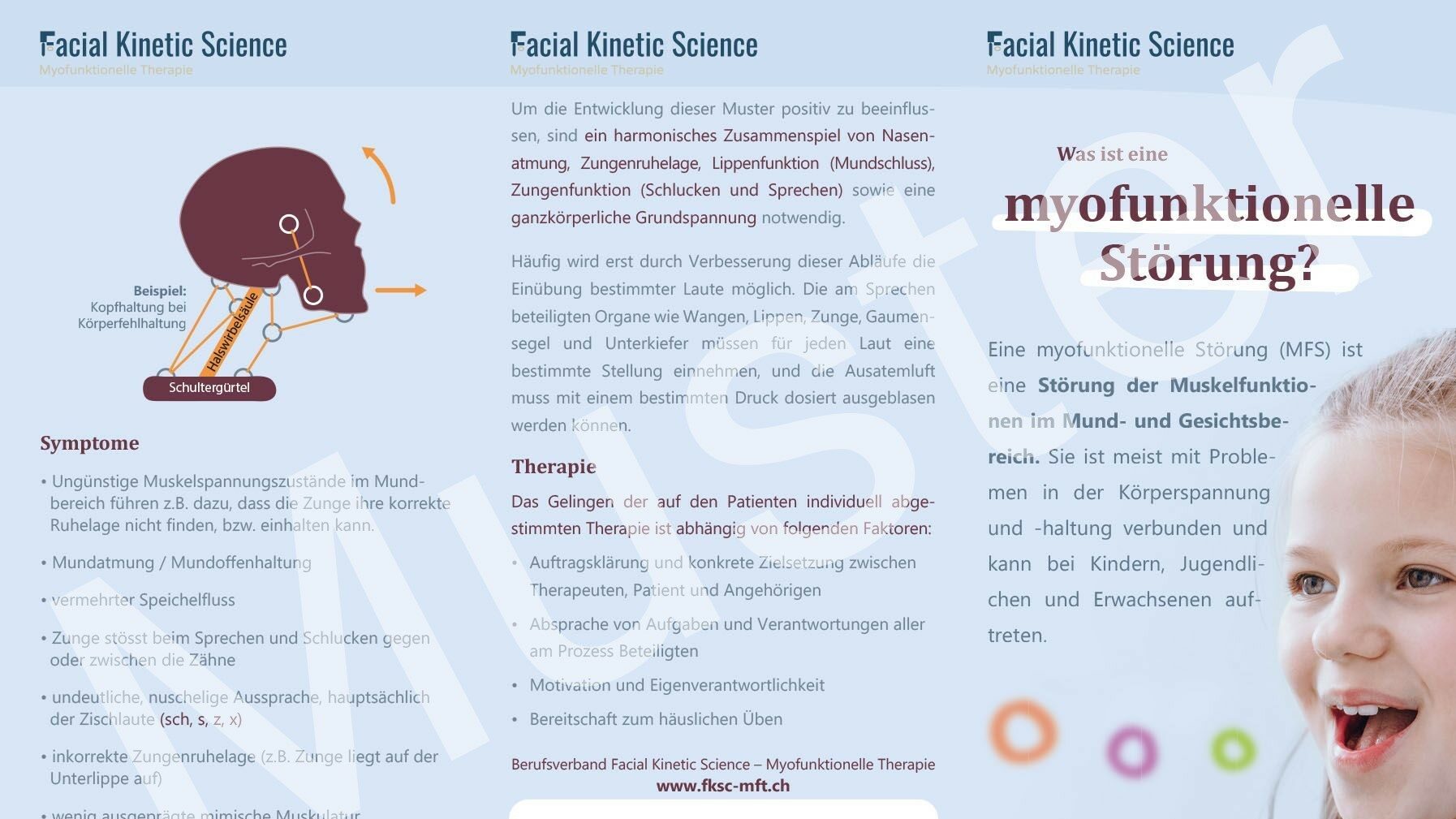  Flyer myofunktionelle Störung